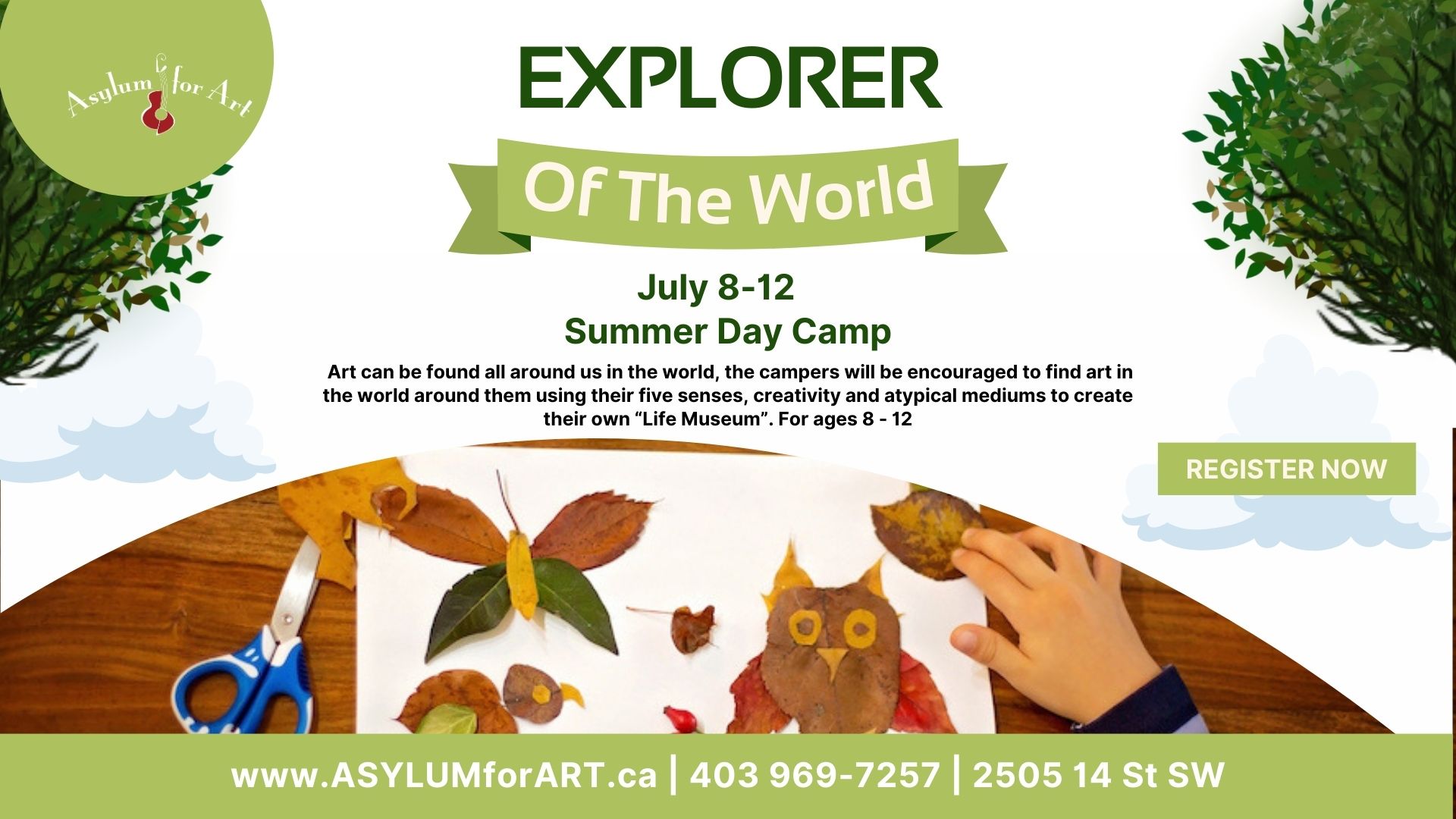Explorer of the World Art Camp | Age 8 – 12 | Summer 2024 | July 8 – 12